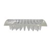 Shepherd Hardware 9083 1-7/8-Inch Square Spiked Furniture Cup, Clear Plastic,