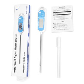 GXSTWU Thermometer, Waterproof, Digital Water Thermometer, Quick Reading, Washable Prevention, Rust Prevention, Maximum Minimum Temperature Memory, Hot Water Thermometer, Soil Thermometer, Waterproof