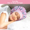 Heniho Gorros Satén Dormir Niños Bonito Gorro Pelo Gomas Rizado