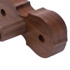 Violin Shaped Wall Mount Black Walnut Wood Colour Violins Hook