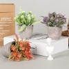 6 Piezas de Plantas Artificiales Mini Macetas,Fake Planta de Plástico,Flor