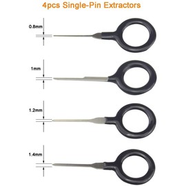 CESFONJER Car Cable Connector Removal Tool Terminal Connector Disassembly Release Tool for Flat and Round Plug Contacts Pack of 11