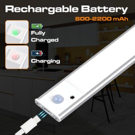 CLAR - Motion Sensor LED Light, Wireless Magnetic Closet Cabinet Light, 20cm (Pack 2)