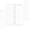 BetterNote Skinny Menu Grocery List Refills for Disc Notebooks, Fits