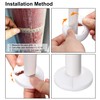 sourcing map 75 mm Pipe Cover Decoration PP Radiator Rosette
