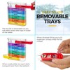 MEDca Weekly Pill Organizer, Four Times-a-Day, 1 Dispenser with Stackable