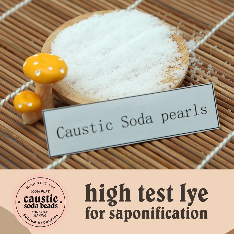 Caustic Soda Beads for Soap Making - 10 Lbs -