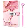 Koogel Diary with Lock, A5 PU leather Journal with Lock