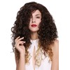 Wig Me Up – amog 10 + 10 cm R674 Wig Open Women's Wig Long Voluminous Curly Brown Blonde Mix