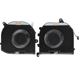 CPU and GPU Cooling Fan Replacement for Dell XPS 15 9570 XPS 15 7590, CPU+GPU Cooling Fan for Dell Precision 5530 5540 Series, P/N: 008YY9 0TK9J1 DFS501105PR0T FKCH DFS501105PR0T DFS201105PR0T