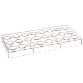 Fat Daddio's Candy Form Hemisphere 24-Piece 11 x 5.25 Inches Transparent