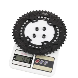 Stone 110bcd Double Circle Chainring for Shimano 105 R7100 UT R8100 DA R9200 Road Bike 46-32T,48-33T,50-34T,54-40T,52-36T,53-39T (54T-40T)