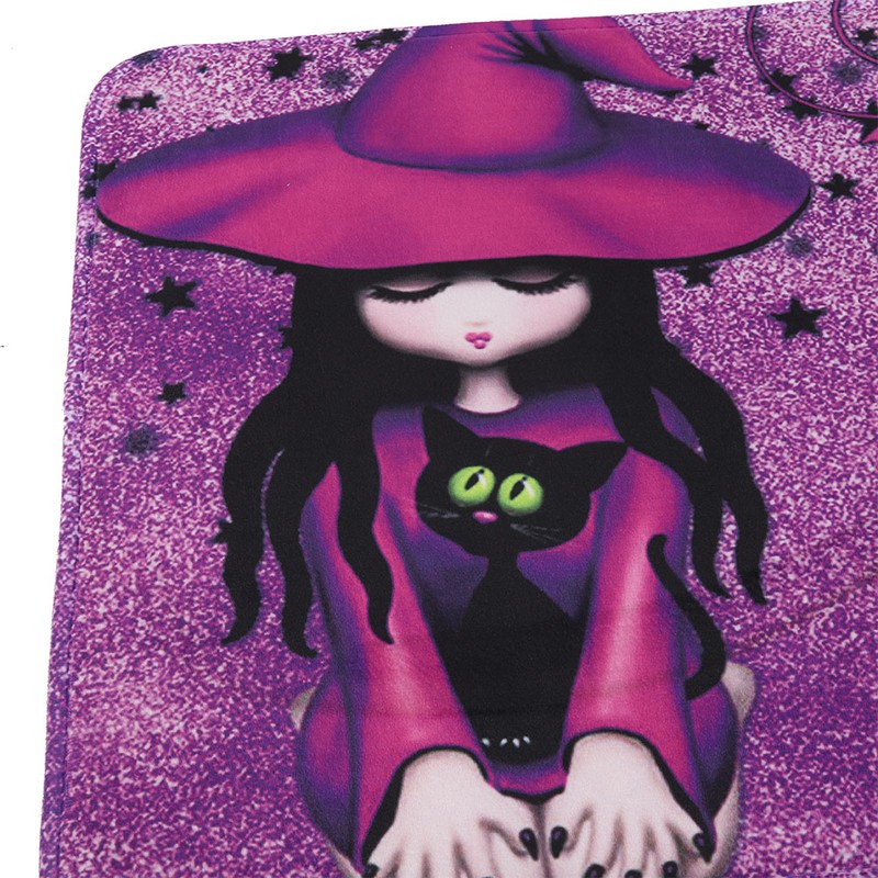 3PCS Witch Pattern Polyester Toilet Mat Carpet Non slip Bath