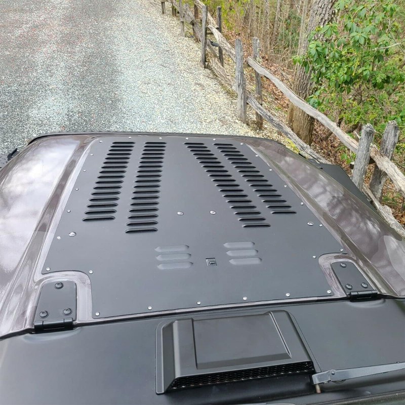 HECASA Aluminum Alloy Vented Hood Louver Kit Compatible with 2003-2006