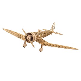 Viloyaga 3D Wooden Puzzles Aeroplane 1:31 KA-14 Fighter, Laser Cut Balsa Wood Plane Kits for Building for Adults, Perfect Static Model Plane Puzzles for Men (English Manual Only)