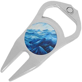 NewCharms Mountain Tops Golf Ball Marker Divot Repair Tool Bottle Opener