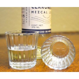 Laredo Import Co Set of 6 Vaso Veladora, Mescal Votive Cups w/Cross-2.7 ounce