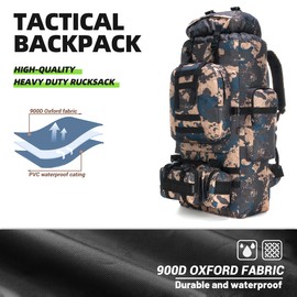 King'sGuard 100L Camping Hiking Backpack Molle Rucksack Military Camping Backpacking Daypack