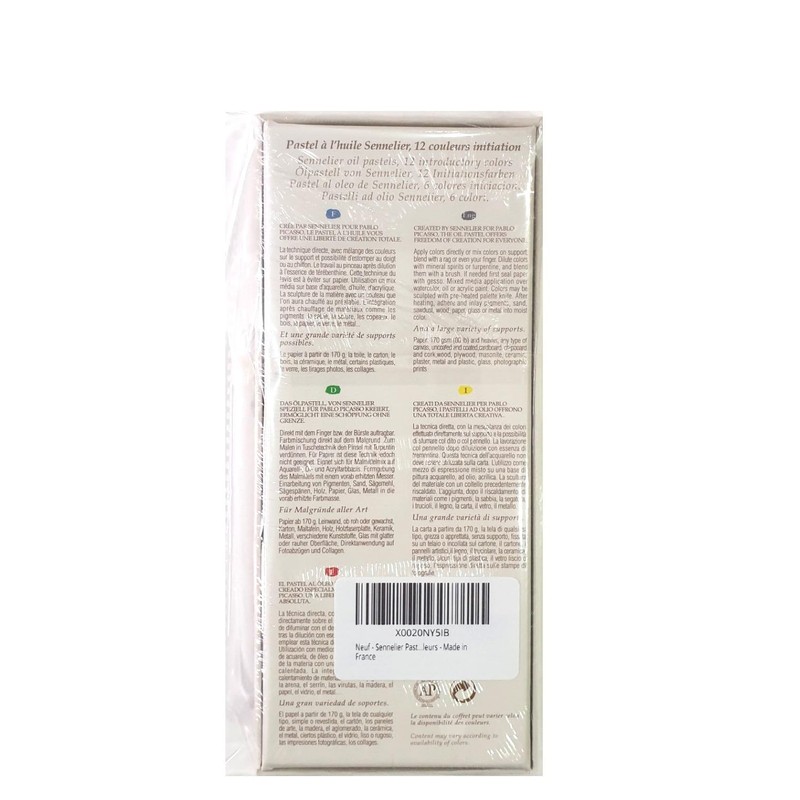 Sennelier Oil Pastels 12 Colours – Made in France