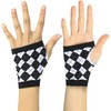 ToBeInStyle Women's Harlequin Design Gloves - Black/White