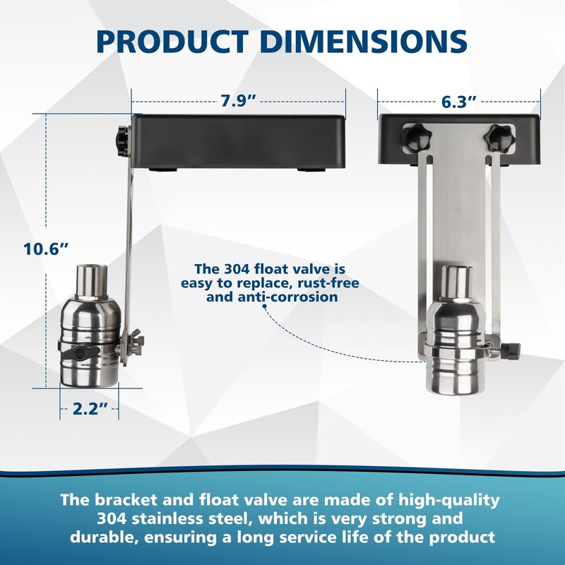 New Auto Pool Filler Float Valve, Automatic Water Leveler -