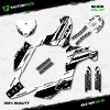Factory EFX Black & White Slick Racing Graphics Kit fits