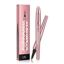 Eyebrow Pencil Eyebrow Microblading Pen,3D Waterproof Microblading Eyebrow Pen with 4 Fork Tip,Natural Makeup Fine Stroke Long-Lasting & Smudge-proof Eyebrow Pencil (Light Brown 01)