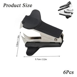 Shengsenfu 6 Pack Staple Remover Staple Puller Removal Tool, Pin Jaw Style Stapler Remover Tool for Classroom for School Office Home