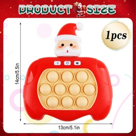 Puzzle Game Machine, ZoneYan Puzzle Toy, Puzzle Pop It, Pop It Fidget Toy, Quick Push Game, Puzzle Game Machine Game Controller, Decompression Toy Console (Christmas)