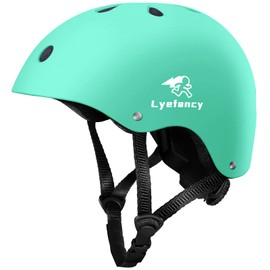 Lyefancy Kids Bike Helmet, Toddler Helmet for 2-15 Years Old Boys Girls, Children Helmet with Adjustable Strap for Cycling, Biking, Scooter, Skating (Mint Green, M)