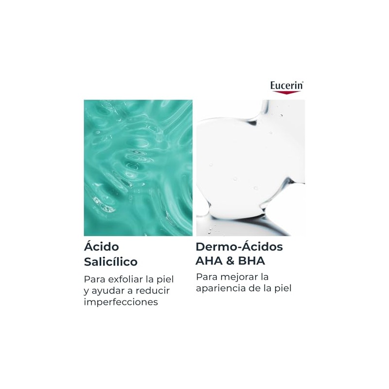 Eucerin DermoPure Gel limpiador facial concentrado (150 ml) con ácido