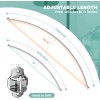 Unbranded Curved Shower Curtain Rod, Adjustable 40-72 Inches Extra Wide
