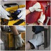 KKOYING Leather Work Gloves, Gardening Gloves for Women and Men,