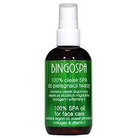BINGOSPA Face Oil with Argan Oil, Sweet Almond Oil, Collagen and Vitamin E for Skin Moisturising, Moisturising, Against Irratations and Wrinkles - 100 ml - 100 ml