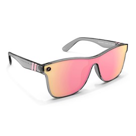 Blenders Eyewear Millenia X2 – Polarized Sunglasses – Flat, Mirrored Lens, Tough Frames – 100% UV Protection – For Men & Women – Dakota Mist