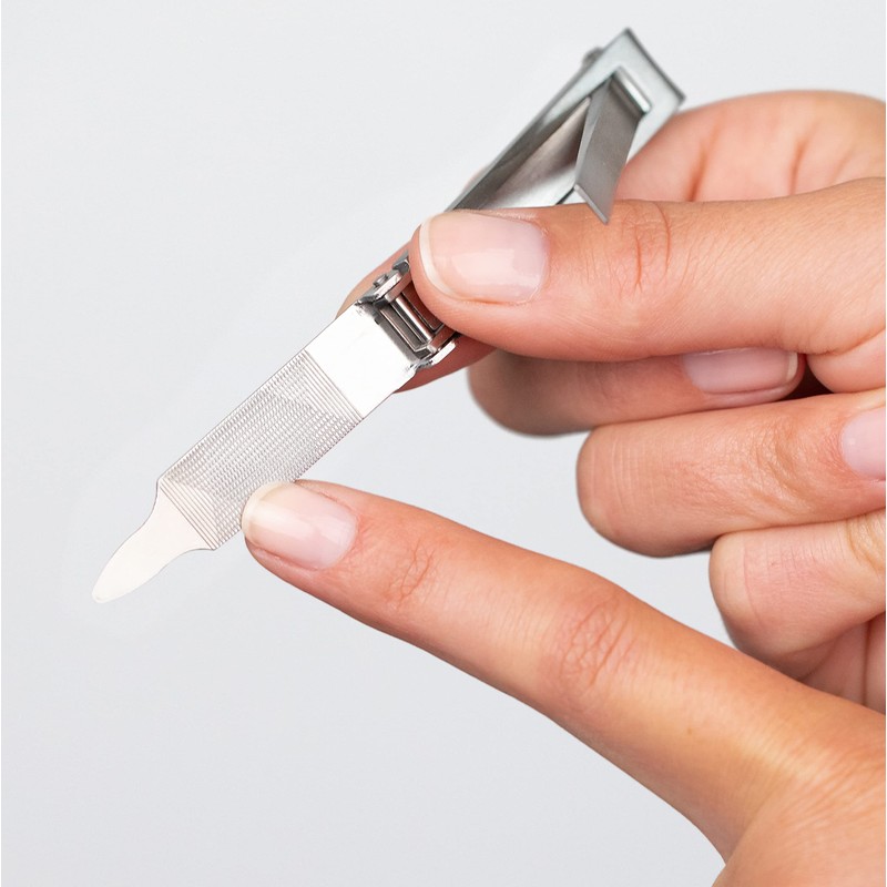 Remos Nail Clippers with Nail File - Flat and Compact