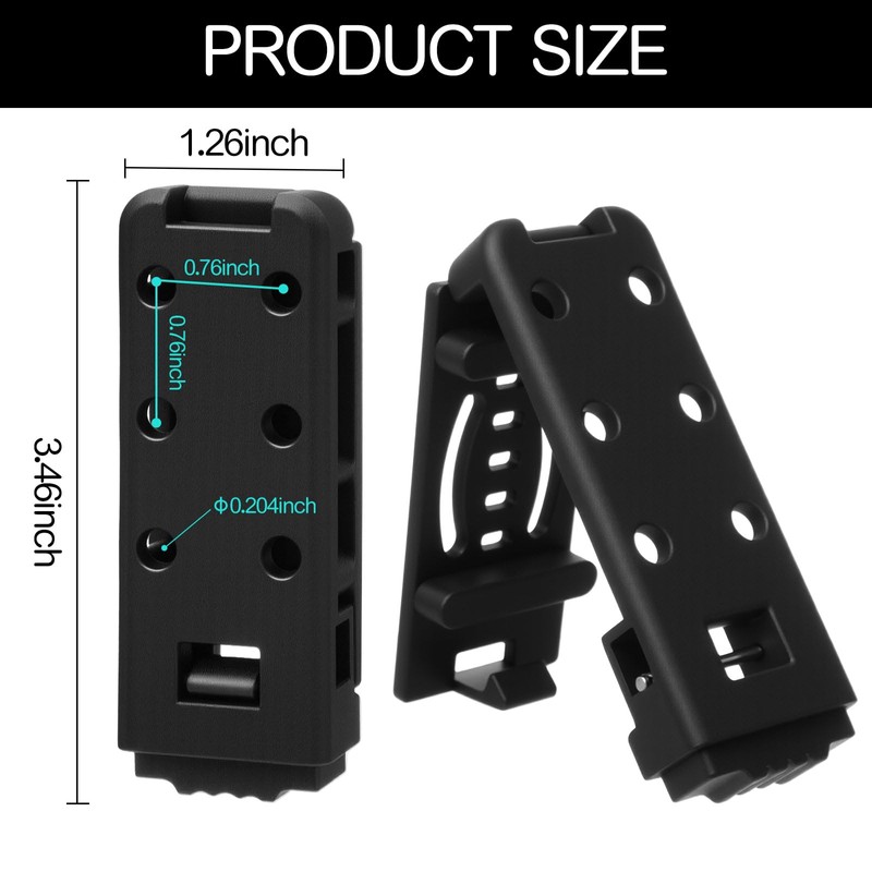 Relaxweex 4 Pack 3 Inch Holster Belt Clips Knife Belt