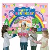 Pig Theme Birthday Background Pink Pig Party Birthday Decoration for