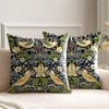 HUASHUZI Cushion Covers William Morris 40x40cm Strawberry Thief Decorations Double