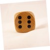 SEWACC 20pcs Creative Wooden Blank Dice Set Unfinished Cubes for