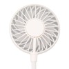White Desktop Screen Fan with Adjusting Clip 3 Gear 360°
