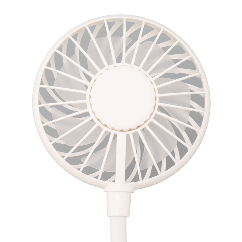 White Desktop Screen Fan with Adjusting Clip 3 Gear 360°