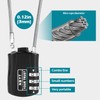 Lawnize Wire Rope Cable Lock with Combinations,Resettable Code,Zinc Alloy,Helmet Lock