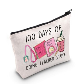 100 Days of Doing Teacher Makeup Bag Teacher Gift 100 Days Teacher Gift 100th Day, teacher uk