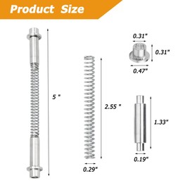 8 Pcs K 5131 Storm Door Hinge Pin Kit Compatible with Prime-Line,Anderson Storm Door Replacement Parts,Aluminum Screen Door Hinges,2-9/16 Inch Springs,5/16 Inch Pins and Bushings (8)