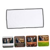 LABRIMP Folding Projector Screen Portable Polyester Projection Screen for Indoor
