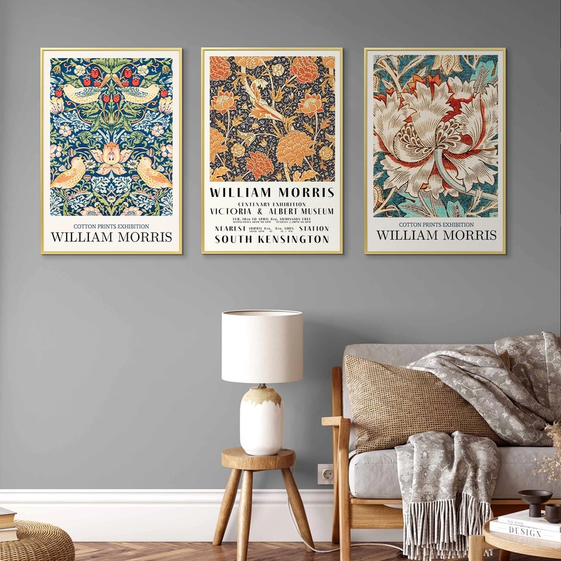 upsimples 20x30 Picture Frame Gold 3 Pack, Scratch-Proof Poster Frames