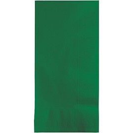 Club Pack of 600 Emerald Green Premium 2-Ply Disposable Dinner Napkins 8"