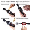 VPOER Digital Torque Wrench 1/2-inch Drive, 2.2-73.7 ft-lbs (3-100 Nm)