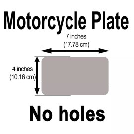 Unbranded 4x7 Inches Motorcycle License Plate No Holes Blanks Sublimation Lot of 10
